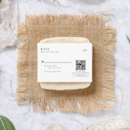 Tarjeta De Recepción PRESUPUESTO Clásico Celestial Gold Star Boda Códig