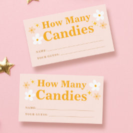 Tarjeta De Recepción Primavera juego de Baby Shower: ¿Cuántos Canales?