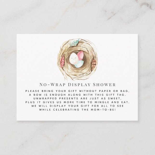 Tarjeta De Recepción Primavera | Sin ajuste de la ducha de visualizació (Anverso)