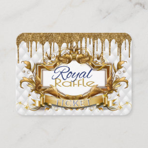 Tarjeta De Recepción Prince africano White Diaper de oro Raffle