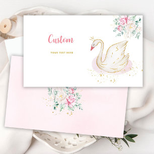 Tarjeta De Recepción Princesa Cisne Personalizado