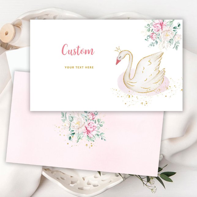 Tarjeta De Recepción Princesa Cisne Personalizado (Subido por el creador)