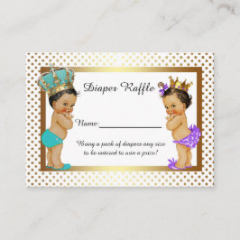 Tarjeta De Recepción Principio de la princesa Diaper Raffle Tickets, ge