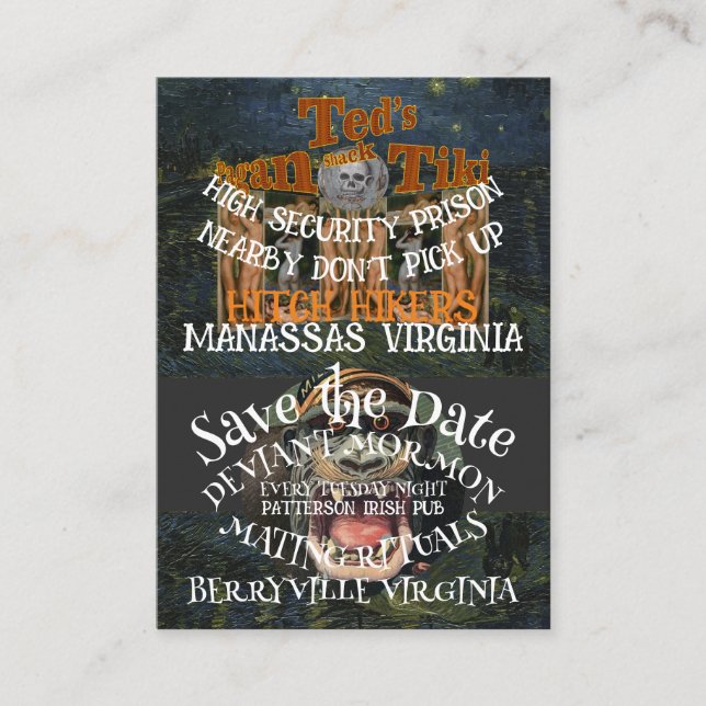 TARJETA DE RECEPCIÓN PRISIÓN DE ALTA SEGURIDAD CERCANA NO RECOGEN HITCH (Anverso)