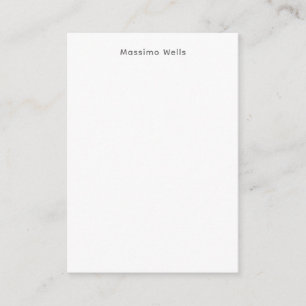 Tarjeta De Recepción Profesión Sencillo Simple Blanco Atractivo