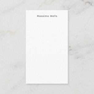 Tarjeta De Recepción Profesión Sencillo Simple Blanco Atractivo