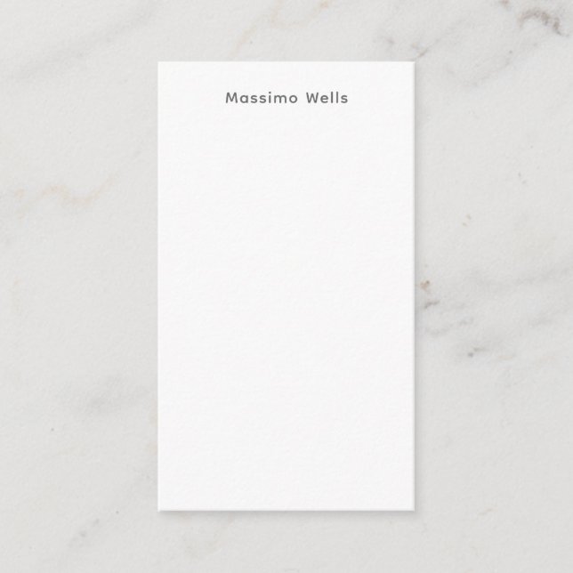 Tarjeta De Recepción Profesión Sencillo Simple Blanco Atractivo (Anverso)