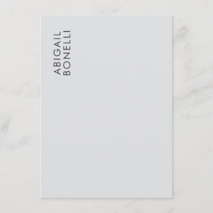 Tarjeta De Recepción Profesional minimalista moderno nombre propio llan
