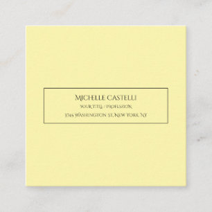 Tarjeta De Recepción Profesional Único Clásico Simple Color Crema