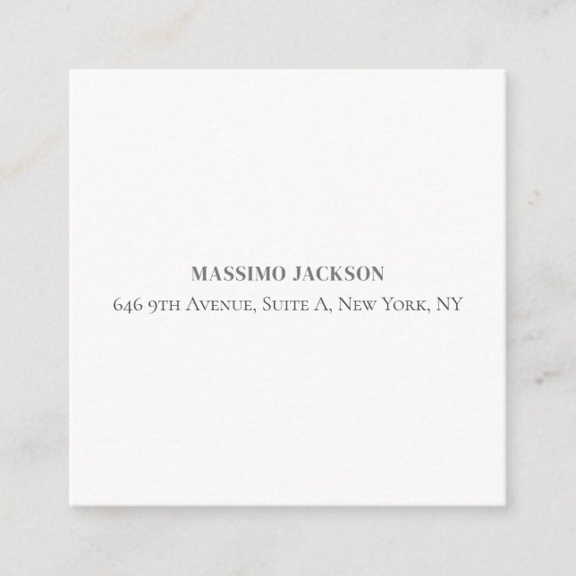 Tarjeta De Recepción Professional elegant modern minimalist add name (Anverso)