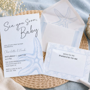 Tarjeta De Recepción Pronto te Veré, Baby Shower