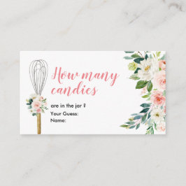 Tarjeta De Recepción Próximamente a ser sacudido cuántos caramelos