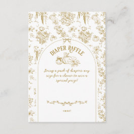 Tarjeta De Recepción Pumpkin Fall Gold Whimsical Floral Baby Shower