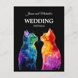 Tarjeta De Recepción 🌈 Puramente suya: con el código QR