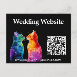 Tarjeta De Recepción 🌈 Puramente Tuyo: Puramente + código QR