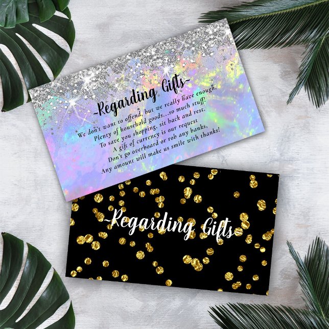 Tarjeta De Recepción Purpurina mágico luna de miel deseando lo mejor (Subido por el creador)