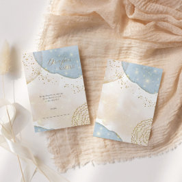 Tarjeta De Recepción Purpurina mágico Resumen Baby Shower moderno