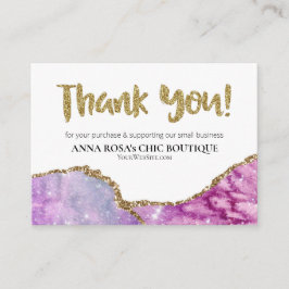 Tarjeta De Recepción *~* QR AGATE Galaxy GRACIAS A LA Revisión del LOGO