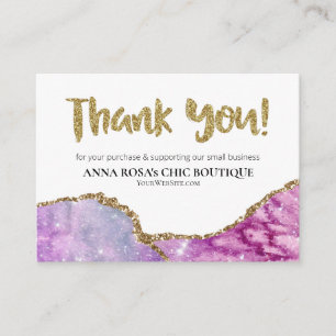 Tarjeta De Recepción *~* QR AGATE Galaxy GRACIAS A LA Revisión del LOGO