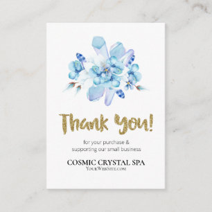 Tarjeta De Recepción *~* QR AP8 LOGO FLORAL CRYSTAL Revisión GRACIAS