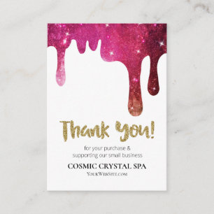 Tarjeta De Recepción *~* QR - DRIP COSMIC GRACIAS A LA Revisión de LOGO