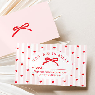 Tarjeta De Recepción Qué grande está la barriga Cumpleaños de Valentín