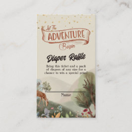 Tarjeta De Recepción Que la aventura comience las entradas de pañales
