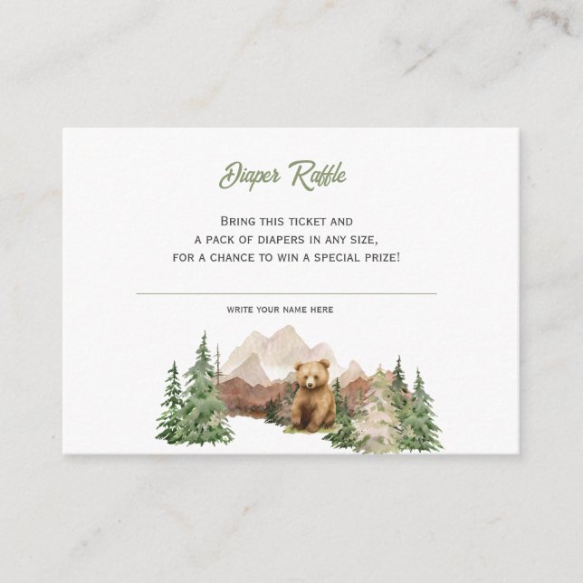 Tarjeta De Recepción Que la aventura empiece el Baby Shower de Mountain (Anverso)