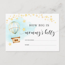 Tarjeta De Recepción ¿Qué tan grande es el globo de aire caliente de la