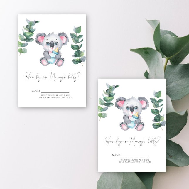 Tarjeta De Recepción ¿Qué tan grande es la barriga de mamá? (Subido por el creador)