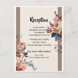 tarjeta de recepción querida