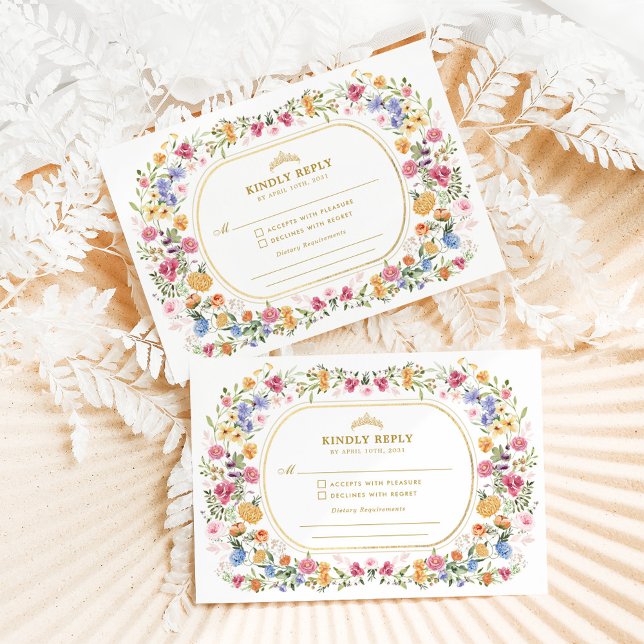 Tarjeta De Recepción Quinceanera Mis Quince Anos RSVP (Subido por el creador)