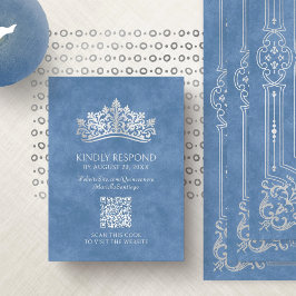 Tarjeta De Recepción Quinceanera QR RSVP