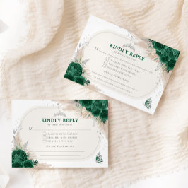 Tarjeta De Recepción Quinceanera Tiara RSVP