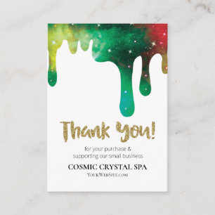 Tarjeta De Recepción *~* QUR LOGO AP8 DRIPS COSMIC . GRACIAS Revisión
