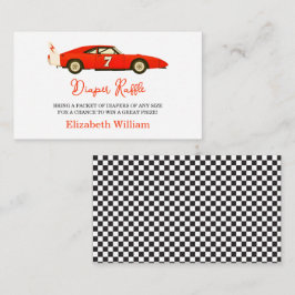 Tarjeta De Recepción Race Car Boy Baby Shower | Little Racer Party