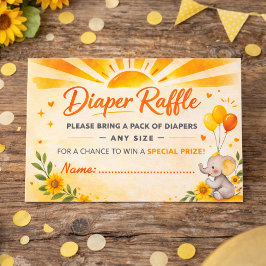 Tarjeta De Recepción Radiant Sun Baby Detail Design