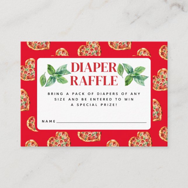 Tarjeta De Recepción Raffé de pañal de piel de piel blanca (Anverso)