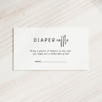 Raffle de Baby Shower Neutral simple y moderno