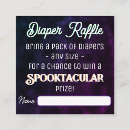 Tarjeta De Recepción Raffle de pañal de brea de bruja