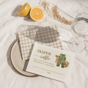 Tarjeta De Recepción Raffle de pañales de mercado para granjeros locale