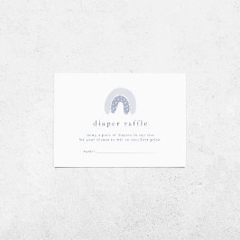 Tarjeta De Recepción Raffle del pañal de Baby Shower arcoiris de niño d