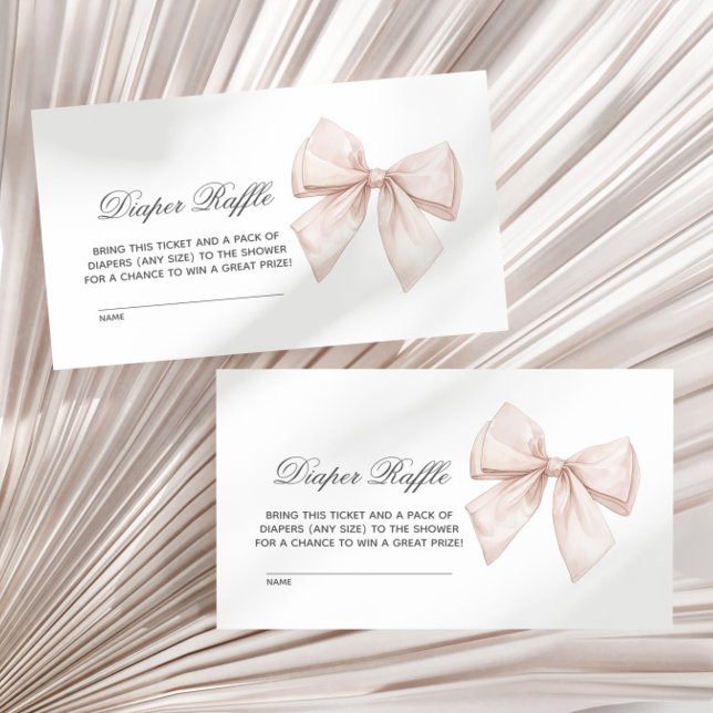 Tarjeta De Recepción Raffle elegante de barro blanco (Subido por el creador)