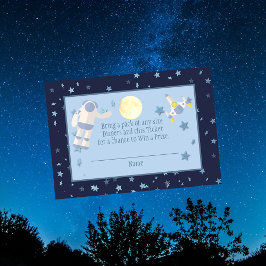 Tarjeta De Recepción Raffle Midnight Diaper del Espacio Ultraterrestre