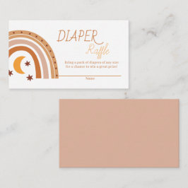 Tarjeta De Recepción Raffle moderno del arcoiris del Boho