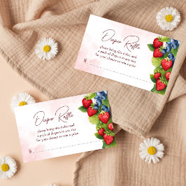 Tarjeta De Recepción Ramificación de fresa de fresa de fresa de arándan