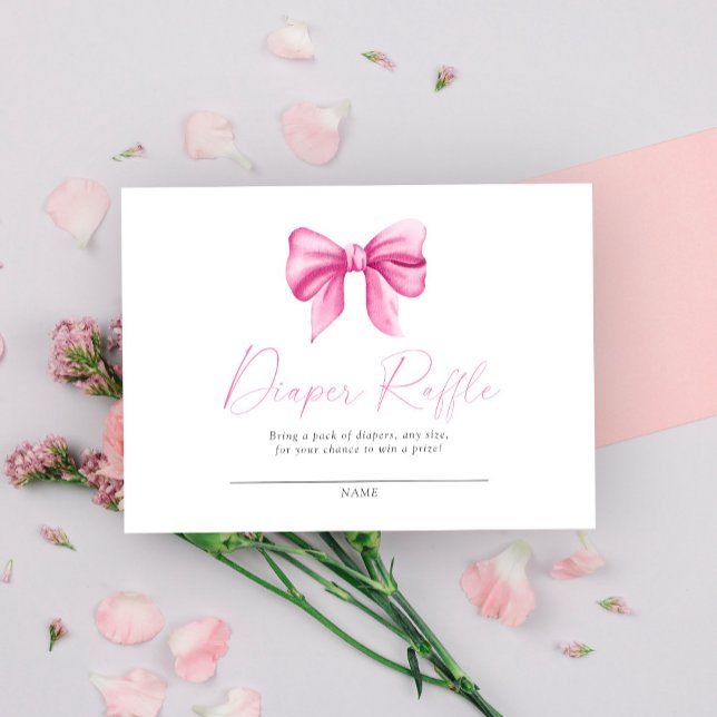 Tarjeta De Recepción Ramificación de pañales de arco rosa (Subido por el creador)