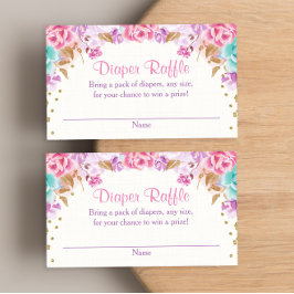 Tarjeta De Recepción Ramificación de pañales florales verde azulados de