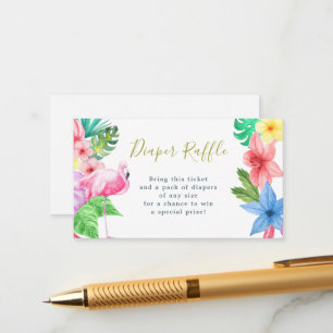 Tarjeta De Recepción Ramificación de pañales luau tropical ducha de beb