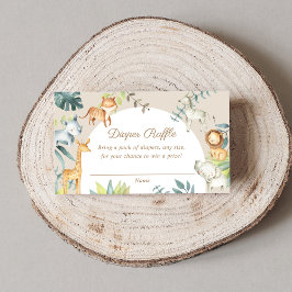 Tarjeta De Recepción Ramificación de pañales para animales de safari be